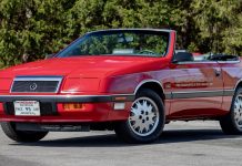 Penske Is Selling A 1988 Chrysler LeBaron Pace Car Edition