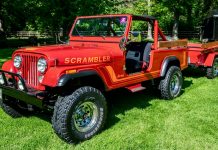AUCTION: 1985 Jeep® CJ-8 Scrambler 5-Speed with M416 Trailer