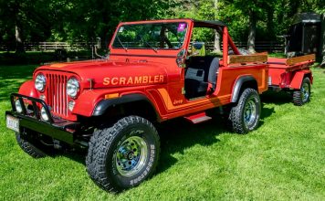AUCTION: 1985 Jeep® CJ-8 Scrambler 5-Speed with M416 Trailer